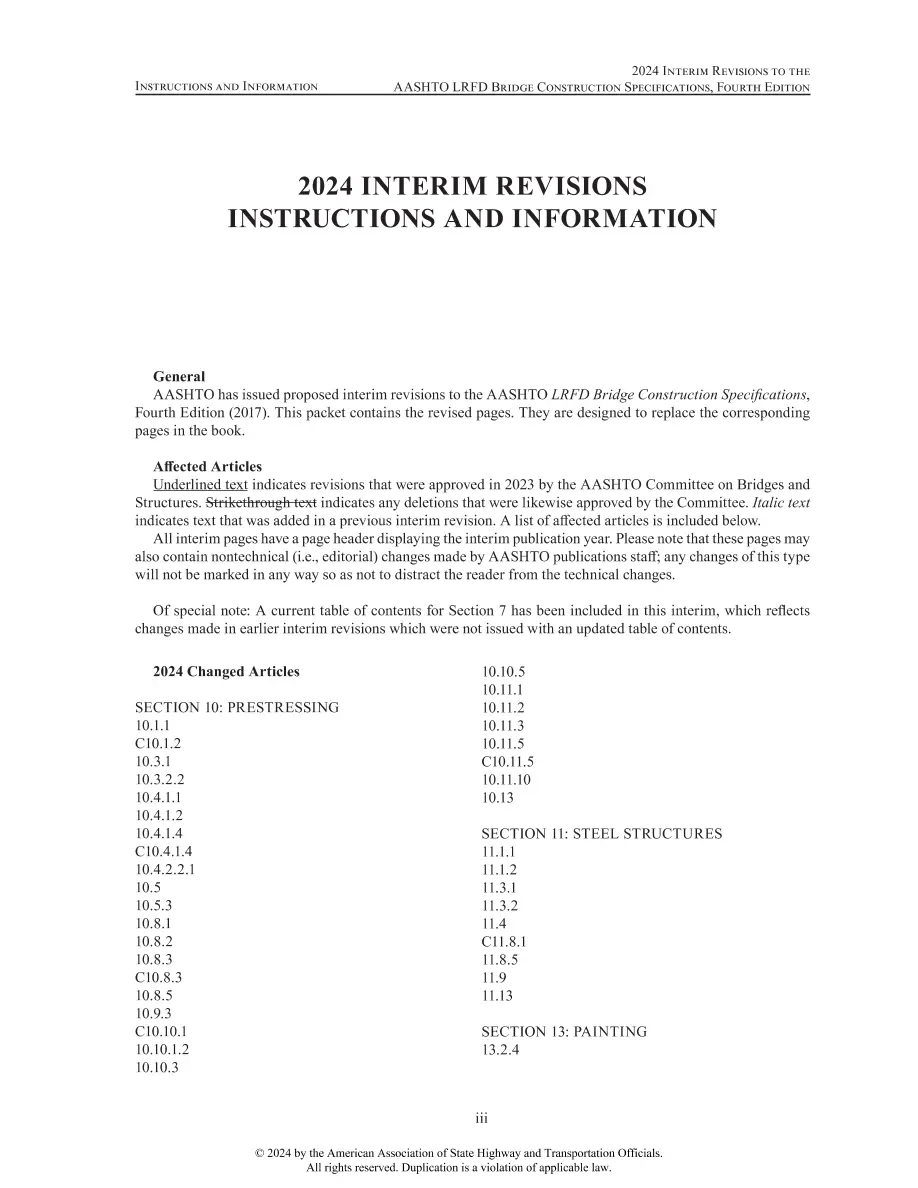 AASHTO LRFDCONS-4-I4 AASHTO LRFDCONS-4-I4