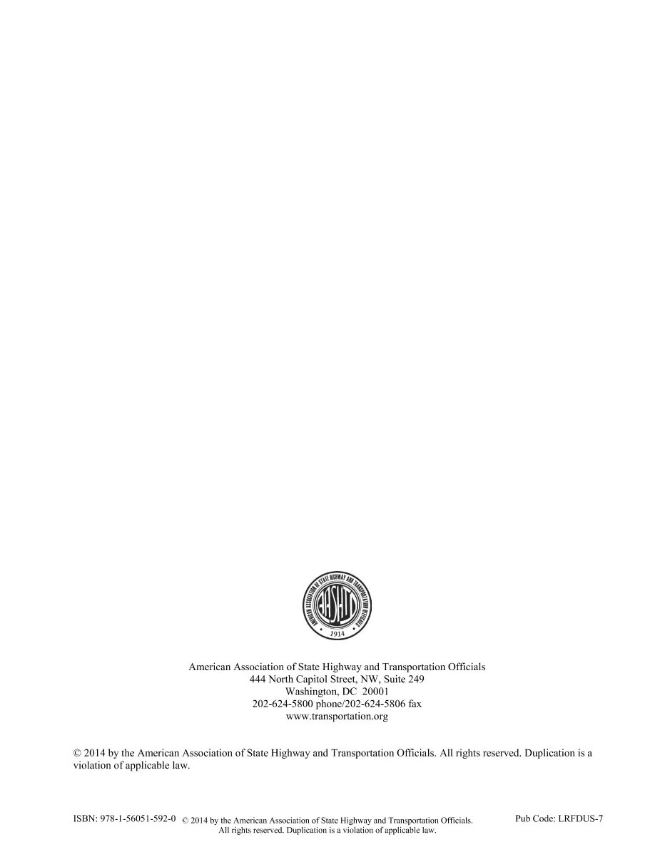 AASHTO LRFDUS-7-M AASHTO LRFDUS-7-M