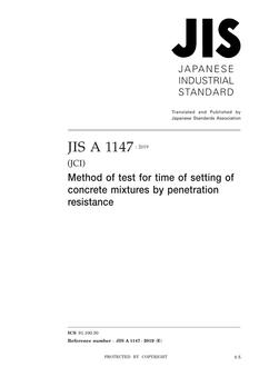 JIS A 1147:2019 JIS A 1147:2019