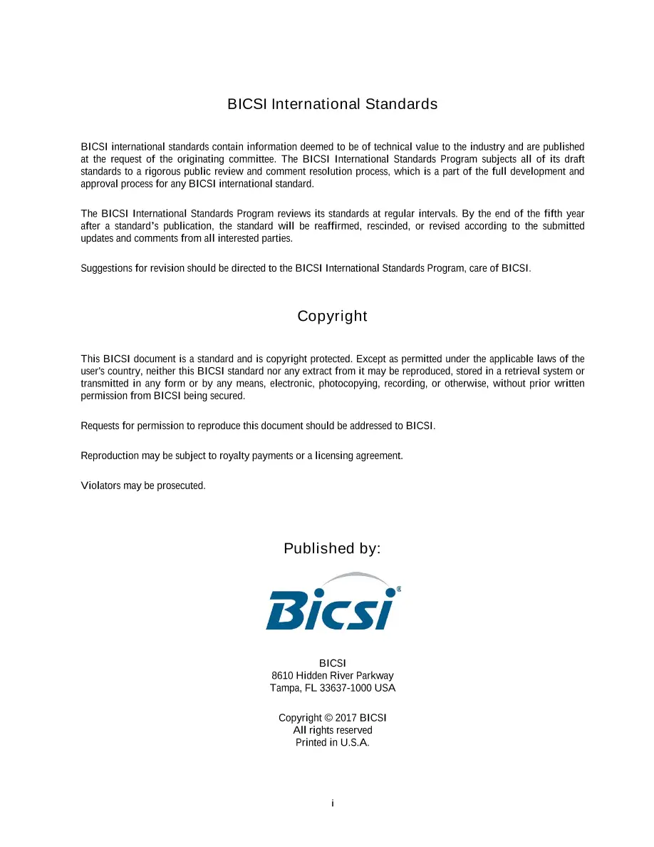 BICSI G1-17:2017 BICSI G1-17:2017